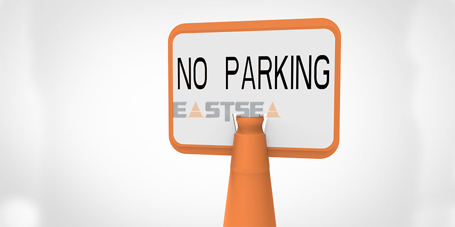 Temporary No Parking Sign – Cone or Standalone for Traffic Control & Parking Safety