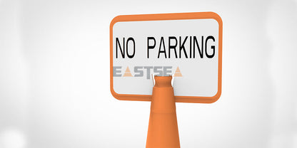 Temporary No Parking Sign – Cone or Standalone for Traffic Control & Parking Safety