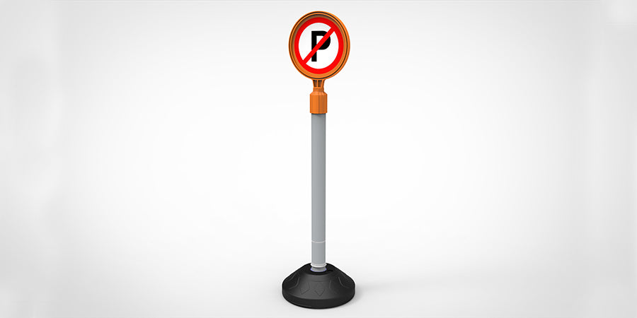 Temporary No Parking Sign