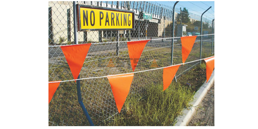 Traffic Safety Flag with Pole for Traffic Control, Hazard Marking & Emergency Response