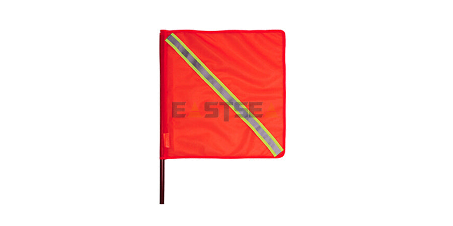 Traffic Safety Flag with Pole for Traffic Control, Hazard Marking & Emergency Response