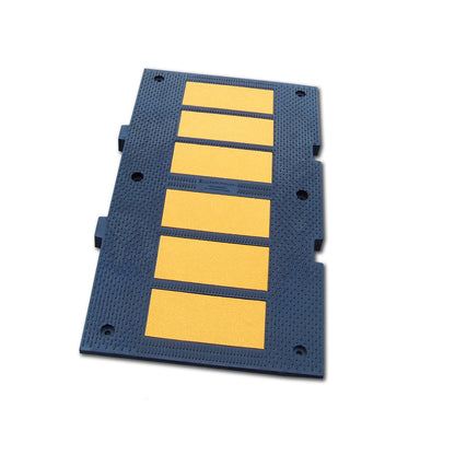 Reflective Rubber Speed Bump 2FT / 3FT for Traffic Calming & Parking Safety